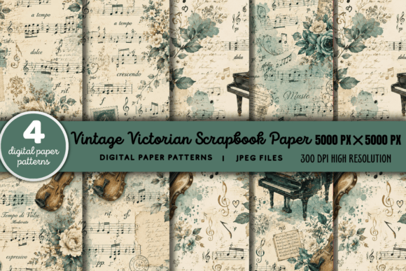 Download Vintage Victorian Scrapbook Pattern 9 - Vintage victorian Collection
