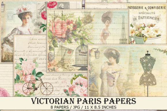 Download Vintage Victorian Paris Paper - Premium Resources