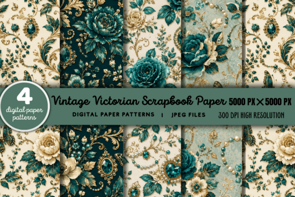 Download Vintage Victorian Scrapbook Pattern 7 - Vintage victorian Collection