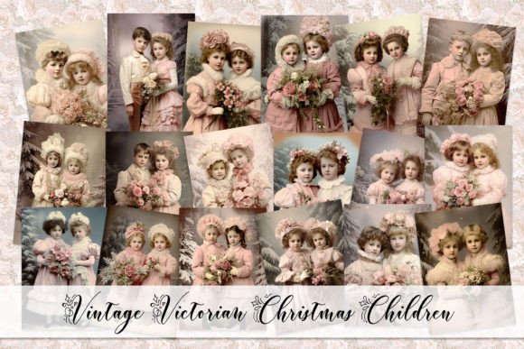 Download Vintage Victorian Christmas Children - Vintage victorian Collection